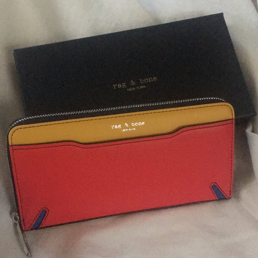 Rag & Bone colorblock wallet.